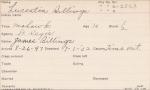 Lucentia Billings Student Information Card Lucentia Billings Student Information Card