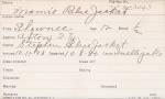 Mamie Blue Jacket Student Information Card Mamie Blue Jacket Student Information Card
