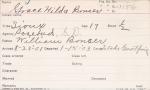 Grace Hilda Bonser Student Information Card Grace Hilda Bonser Student Information Card