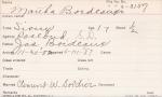 Martha Bordeaux Student Information Card Martha Bordeaux Student Information Card