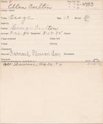 Ellen Carlton Student Information Card Ellen Carlton Student Information Card