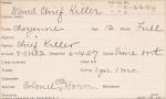 Maud Chief Killer Student Information Card Maud Chief Killer Student Information Card