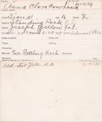 Anna Clara Cowhead Student Information Card