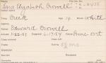 Sarah Elizabeth Crowell Student Information Card Sarah Elizabeth Crowell Student Information Card