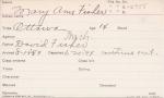 Mary Ann Fisher Student Information Card Mary Ann Fisher Student Information Card