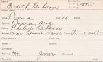Edith Gibson Student Information Card Edith Gibson Student Information Card