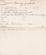 Jane Kewaygeshick Student Information Card Jane Kewaygeshick Student Information Card
