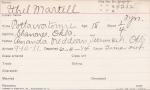 Ethel Martell Student Information Card