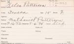 Helen Patterson Student Information Card Helen Patterson Student Information Card
