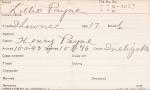 Lillie Payne Student Information Card Lillie Payne Student Information Card