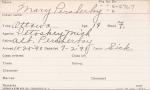 Mary Persherbay Student Information Card Mary Persherbay Student Information Card