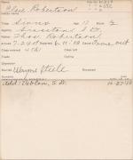 Elsie Robertson Student Information Card Elsie Robertson Student Information Card