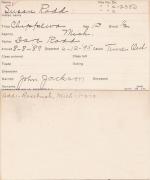 Susan Rodd Student Information Card Susan Rodd Student Information Card