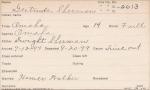 Gertrude Sherman Student Information Card Gertrude Sherman Student Information Card