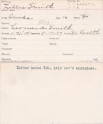 Lillie Smith Student Information Card Lillie Smith Student Information Card
