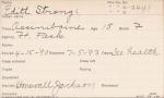 Edith Strong Student Information Card Edith Strong Student Information Card