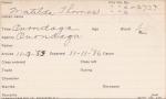 Matilda Thomas Student Information Card Matilda Thomas Student Information Card
