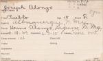 Joseph Alonzo Student Information Card Joseph Alonzo Student Information Card