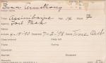 Bunn Armstrong Student Information Card Bunn Armstrong Student Information Card