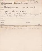William Beaudoin Student Information Card