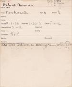 Robert Boone Student Information Card Robert Boone Student Information Card