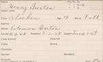 Henry Burton Student Information Card Henry Burton Student Information Card