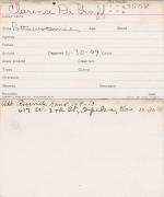 Clarence De Graff Student Information Card Clarence De Graff Student Information Card