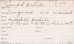 Joseph Delisle Student Information Card Joseph Delisle Student Information Card