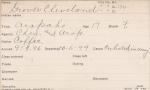Grover Cleveland Student Information Card Grover Cleveland Student Information Card