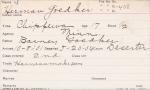 Herman Goedker Student Information Card Herman Goedker Student Information Card