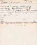 George Grinnell Student Information Card