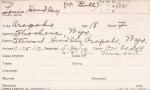 Louis Headley Student Information Card Louis Headley Student Information Card