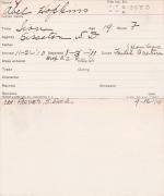 Abel Hopkins Student Information Card Abel Hopkins Student Information Card