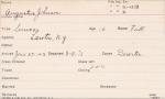 Augustus Johnson Student Information Card Augustus Johnson Student Information Card