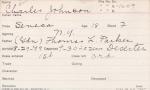 Charles Johnson Student Information Card Charles Johnson Student Information Card