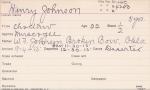 Henry Johnson Student Information Card Henry Johnson Student Information Card