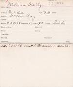William Kelly Student Information Card William Kelly Student Information Card
