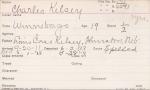 Charles Kelsey Student Information Card Charles Kelsey Student Information Card
