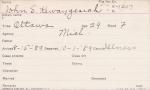 John S. Kewaygeshik Student Information Card John S. Kewaygeshik Student Information Card