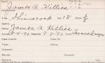 James R. Killies Student Information Card James R. Killies Student Information Card