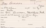 William Lamson Student Information Card William Lamson Student Information Card