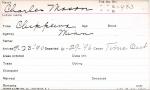Charles Mason Student Information Card Charles Mason Student Information Card