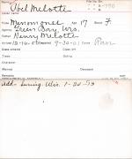 Abel Melotte Student Information Card Abel Melotte Student Information Card