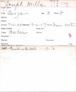 Joseph Mills Student Information Card Joseph Mills Student Information Card