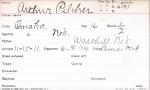 Arthur Pilcher Student Information Card Arthur Pilcher Student Information Card