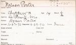 Nelson Porter Student Information Card Nelson Porter Student Information Card