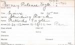 Barney Pretense Eagle Student Information Card Barney Pretense Eagle Student Information Card
