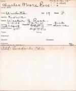 Charles Moore Ross Student Information Card