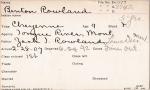 Benton Rowland Student Information Card Benton Rowland Student Information Card