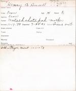 Henry A. Russell Student Information Card Henry A. Russell Student Information Card